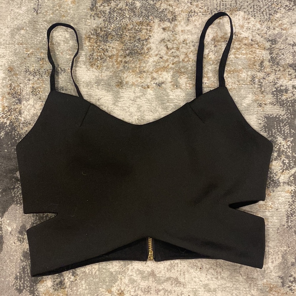 Top Shop Cage Cutout Crop top